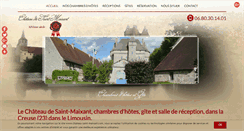Desktop Screenshot of chateau-saint-maixant.com